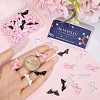 40Pcs 4 Colors Baking Paint Opaque Alloy Beads FIND-SC0011-78-3