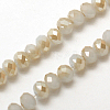 Electroplate Glass Faceted Rondelle Beads Strands LS-EGLA-D020-3x2mm-64-1