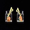 Imitation Drink Resin Pendants CRES-S359-32M-2