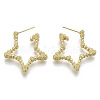 Brass Stud Earring KK-N232-113-NF-2