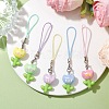 Flower Acrylic Mobile Straps HJEW-JM01883-2