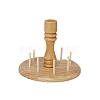 8-Spool Solid Wood Sewing Embroidery Thread Bobbin Stand PW-WG60098-01-1