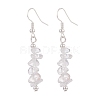 Natural Quartz Crystal Chips Beaded Jewelry Set SJEW-JS01232-05-5