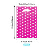 Polka Dot PET Plastic Packing Bags with Die Cut Hole Handle ABAG-TADJ0002-001E-2