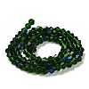 Transparent Electroplate Glass Beads Strands GLAA-F029-4mm-D25-2