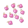 Brass Enamel Charms KK-U027-13-03G-1