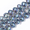 Electroplate Glass Beads Strands EGLA-S189-002B-01-1