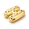 Brass Cubic Zirconia Pendants KK-M295-13G-H-2