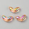 Transparent UV Plating Acrylic Beads TACR-TAC0001-09A-01-1