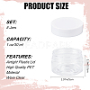 8Pcs Transparent Plastic Empty Portable Facial Cream Jar CON-CP0001-015A-2