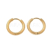 Ion Plating(IP) 304 Stainless Steel Huggie Hoop Earrings EJEW-F111B-17mm-G-2