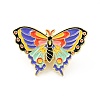 Flower Butterfly Enamel Pin JEWB-J005-07A-G-1