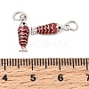 Brass Micro Pave Cubic Zirconia Pendants KK-Z147-03P-02-3