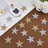 16Pcs 2 Colors Plastic Clothing Patches FIND-GF0008-80-4