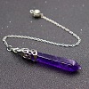 Natural Amethyst Dowsing Pendulums PW-WG19123-09-1