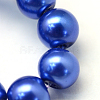 Baking Painted Pearlized Glass Pearl Round Bead Strands HY-Q003-10mm-28-3