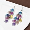 430 Stainless Steel Shell Shape Dangle Earrings EJEW-A137-03P-05-2