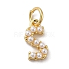 Rack Plating Brass with ABS Plastic Imitation Pearl Charms KK-B092-30S-G-1