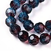 Baking Paint Transparent Glass Beads X1-DGLA-A035-T10mm-A10-4