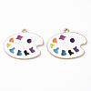 Alloy Enamel Pendants X-PALLOY-T078-07-2