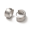 304 Stainless Steel Thick Hoop Earrings EJEW-P255-01P-2