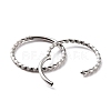 Twisted Ring Hoop Earrings for Girl Women STAS-K233-02E-P-2