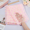 4 Yard Daisy Pattern Nylon Mesh Fabric AJEW-WH0314-459B-3