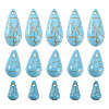 105Pcs 3 Styles Synthetic Turquoise Dyed Beads Strands G-TA0001-91A-3