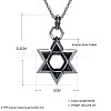 316L Stainless Steel Pendant Necklaces NJEW-BB29805-6