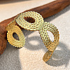 304 Stainless Steel Cuff Bangles for Women WG694E4-02-1
