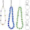 Olycraft 3Pcs 3 Style Glass Pearl & Lampwork & Glass Seed Beads Mobile Straps KEYC-OC0001-19-1