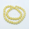 Natural Mashan Jade Round Beads Strands G-D263-4mm-XS06-3