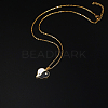 Stainless Steel Enamel Yin Yang Pendant Necklaces for Women VV9279-2-2