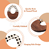 26Pcs 13 Styles Printed Opaque Resin & Walnut Wood Pendants RESI-TA0001-89-4