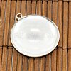 25mm Transparent Clear Domed Glass Cabochon Cover for Brass Photo Pendant Making KK-X0021-NF-2