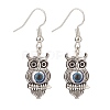 Alloy Charm with Resin Evil Eye Dangle Earring EJEW-JE04926-3