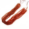 Baking Paint Transparent Glass Beads Strands DGLA-A035-T4mm-A04-2