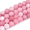 Natural White Jade Bead Strands X-G-R297-8mm-31-1