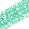 Baking Paint Glass Beads Strands DGLA-N015-6mm-07-1
