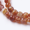 Natural Striped Agate/Banded Agate Beads Strands G-G591-6mm-03-3