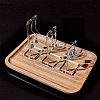 Transparent Acrylic Earring Display Stands EDIS-WH0007-01-5