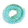 Gradient Color Baking Paint Glass Bead Strands X1-DGLA-A039-T6mm-A018-2