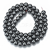 Non-magnetic Synthetic Hematite Beads Strands X-G-Q892-6mm-3