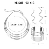 Alloy Pendant Necklaces & Stud Dangle Earrings & Cuff Bangles Sets FS-WG2E0CA-01-4