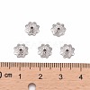 Tarnish Resistant 304 Stainless Steel 8-Petal Flower Bead Caps STAS-J011-03-4