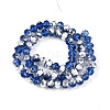Electroplate Transparent Glass Beads Strands EGLA-A034-T6mm-M03-2