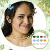 600Pcs 12 Colors Imitation Jade Glass Seed Beads SEED-ME0001-05-5