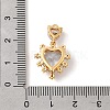 Brass Glass Charms KK-P340-02G-03-3