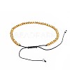 Adjustable Electroplate Glass Braided Bead Bracelets BJEW-JB04588-4
