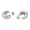 304 Stainless Steel Arch Stud Earrings EJEW-B026-03P-2